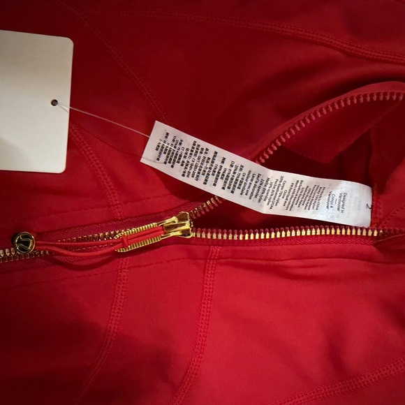 lululemon athletica Red Skinny Pants with Matching Zip Jacket - Picture 2 of 5